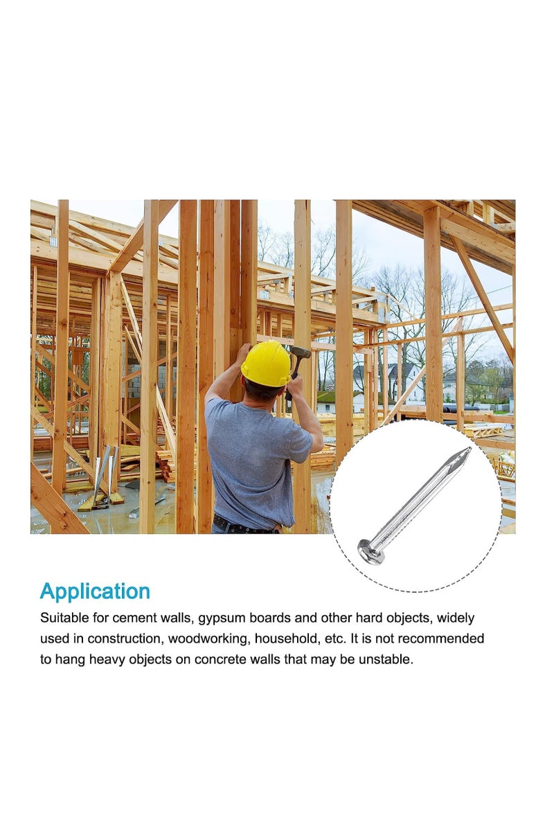 كرافت ماجيك جميع المسامير الأسمنتية (3 × 30 مم) - 35 قطعة، مسامير من الفولاذ الكربوني لصيانة المنزل وأعمال النجارة المنزلية - Image 4
