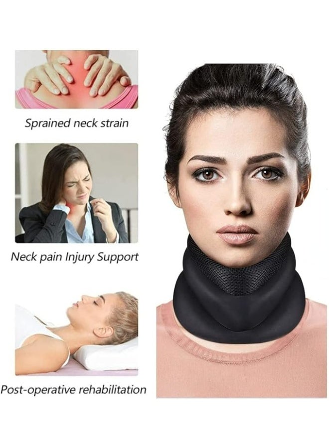 Collar for Neck Pain Relief, Neck Support Brace with Heat Therapy for Spinal Pain and Pressure Relief, Adjustable 3 in 1 Foam Neck Brace Collar for Women and Men - Image 3