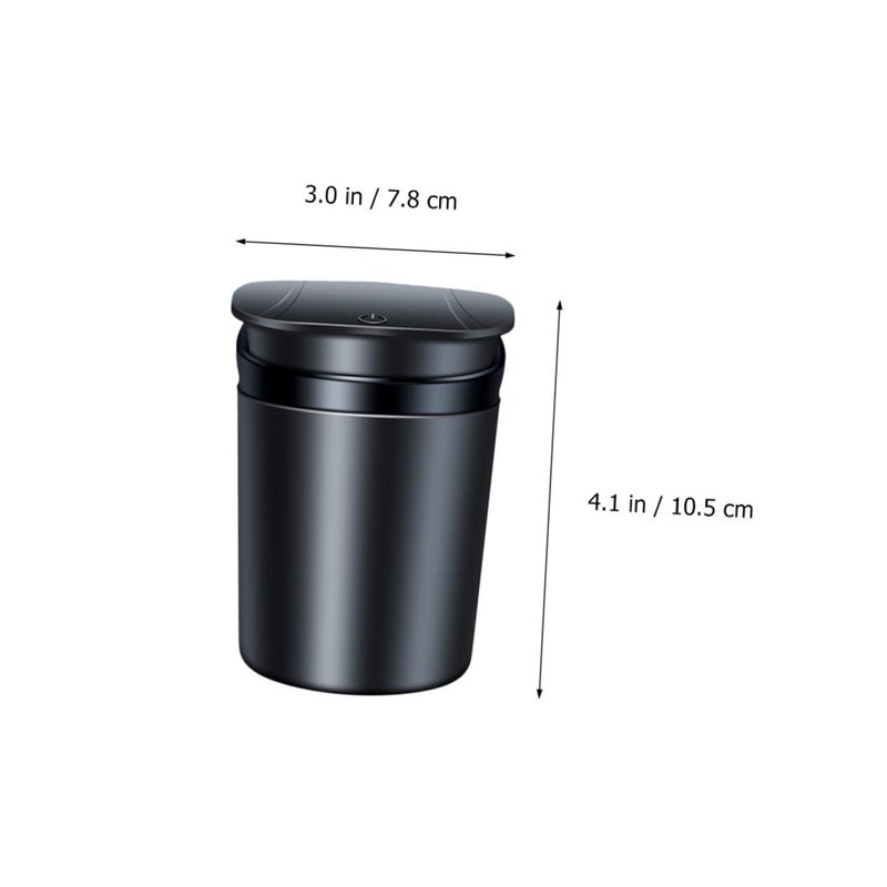 LED Car Ashtray with Lid Portable Cigarette Ash Holder Light for Vehicle Interior - Image 3