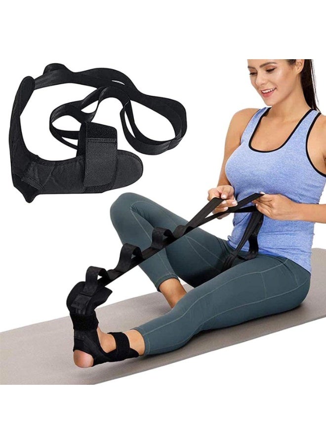 Gonice Yoga Stretch Belt, Ligament Training Strap Belt, Multi Loops Adjustable Yoga Stretching Strap, with loops Ligament Stretch Band for Sports, Yoga Practice, Pilates Exercise, Physical Therapy - Image 1