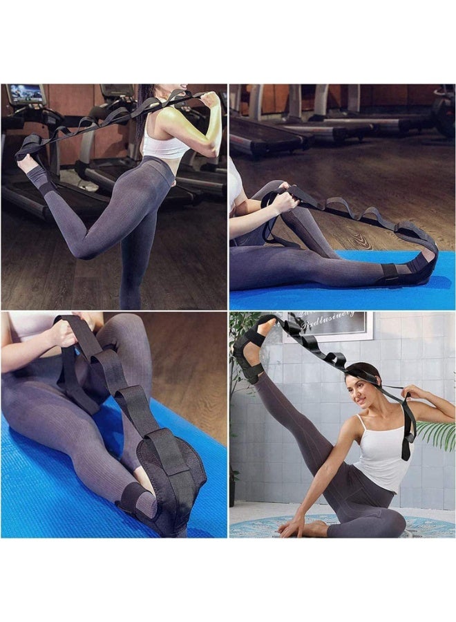 Gonice Yoga Stretch Belt, Ligament Training Strap Belt, Multi Loops Adjustable Yoga Stretching Strap, with loops Ligament Stretch Band for Sports, Yoga Practice, Pilates Exercise, Physical Therapy - Image 5