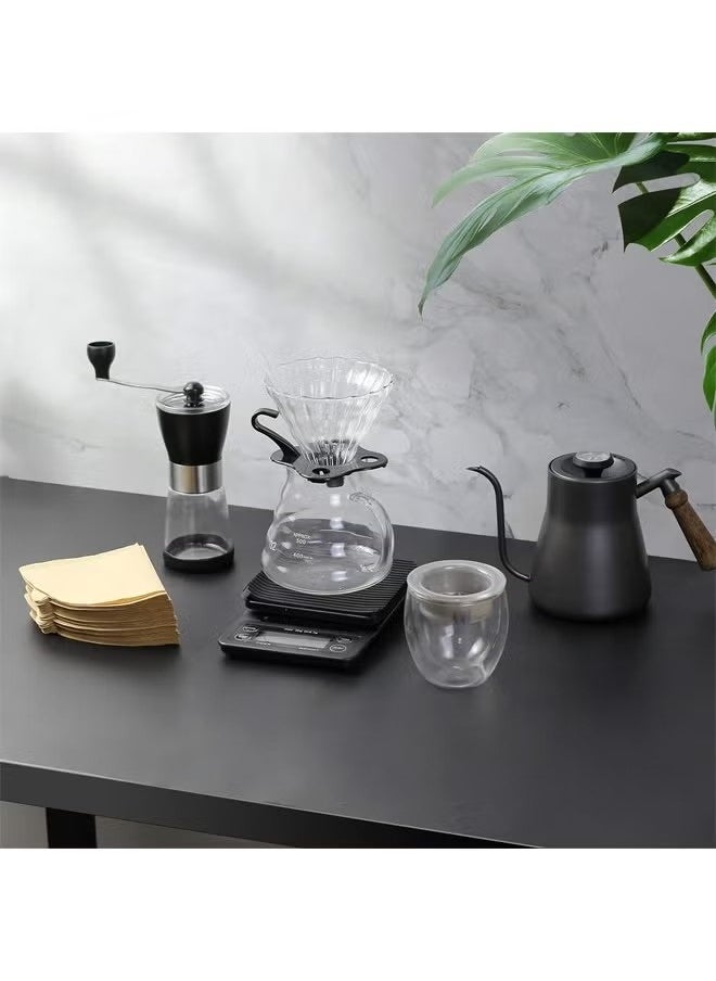 JWSISSIE V60 Pour Over Coffee Set,7-Piece Drip Coffee Maker Set,Hand Brewing Coffee Accessories Kit,ALL In 1 Portable Travel Bag 57*16*27cm  - Image 4