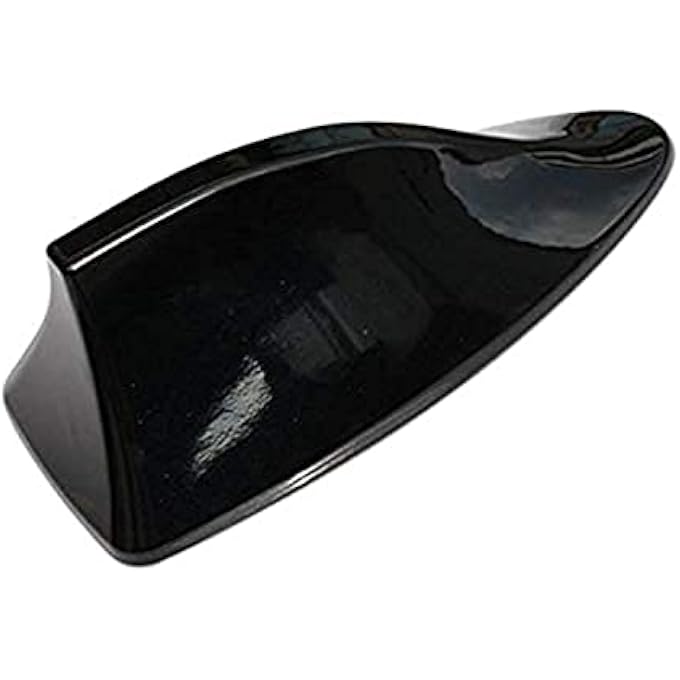 VIQILANY 5PieceLot Viqilany Shark Fin Antenna Am Fm Radio Signal Aerial Adhesive Tape Base Super Functional  Black - Image 1