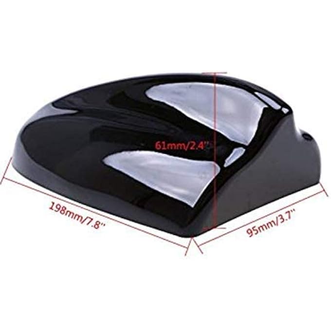 VIQILANY 5PieceLot Viqilany Shark Fin Antenna Am Fm Radio Signal Aerial Adhesive Tape Base Super Functional  Black - Image 2