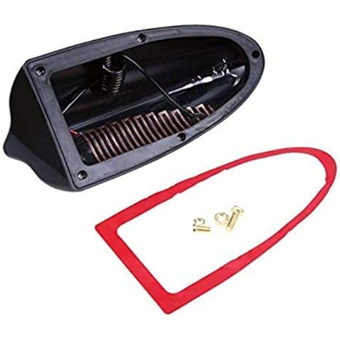 VIQILANY 5PieceLot Viqilany Shark Fin Antenna Am Fm Radio Signal Aerial Adhesive Tape Base Super Functional  Black - Image 3