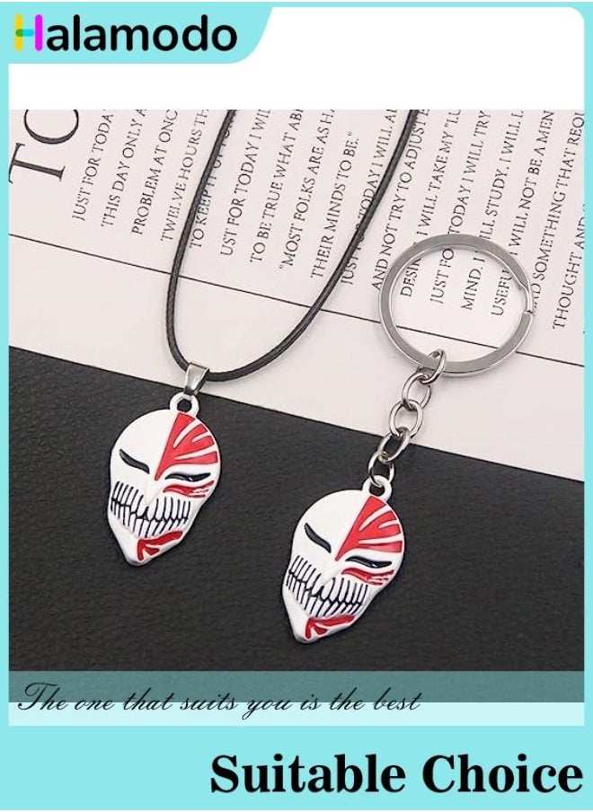 HALAMODO - Anime Peripherals Ichigo Kurosaki Hollow Mask Alloy Keychain - Image 1