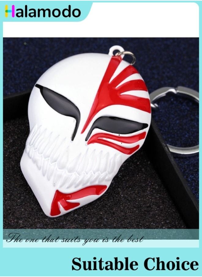 HALAMODO - Anime Peripherals Ichigo Kurosaki Hollow Mask Alloy Keychain - Image 1