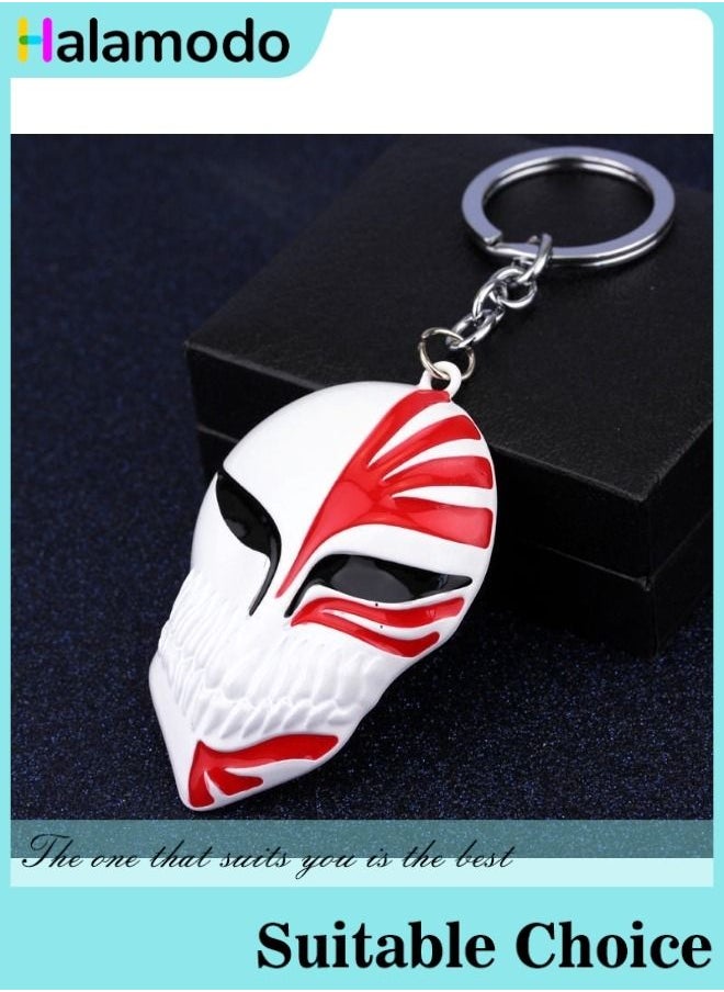 HALAMODO - Anime Peripherals Ichigo Kurosaki Hollow Mask Alloy Keychain - Image 1