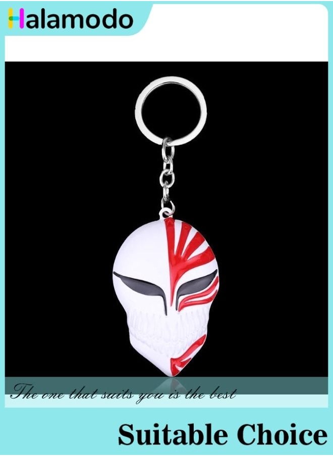 HALAMODO - Anime Peripherals Ichigo Kurosaki Hollow Mask Alloy Keychain - Image 1