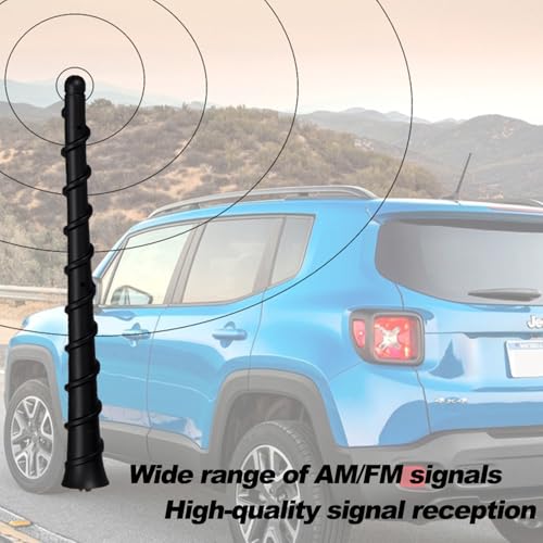 Acdogeer 7 Inch Antenna Fits for 2011-2025 Jeep Cherokee Grand Cherokee Dodge Avenger Liberty Durango Dart Journey Antenna for Chrysler 200 for Fiat 500 OEM 5091100AA 68297936AA 5091100AB - Image 4