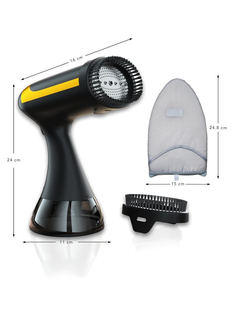 Steamer Clothes - Made With Premium Quality Material - Garment Steamer 1500w - Multipurpose Wrinkle Remover For All Kinds Of Clothes with free ironing glove (Black) - pzsku/ZA8BA2961C39B0C2CE236Z/45/_/1735279056/5260a4b6-f042-4a22-a52c-aacdf976283c