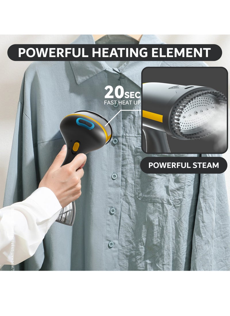 Steamer Clothes - Made With Premium Quality Material - Garment Steamer 1500w - Multipurpose Wrinkle Remover For All Kinds Of Clothes with free ironing glove (Black) - pzsku/ZA8BA2961C39B0C2CE236Z/45/_/1735279061/071b68fb-b476-42fe-a6cb-895d5a921f99