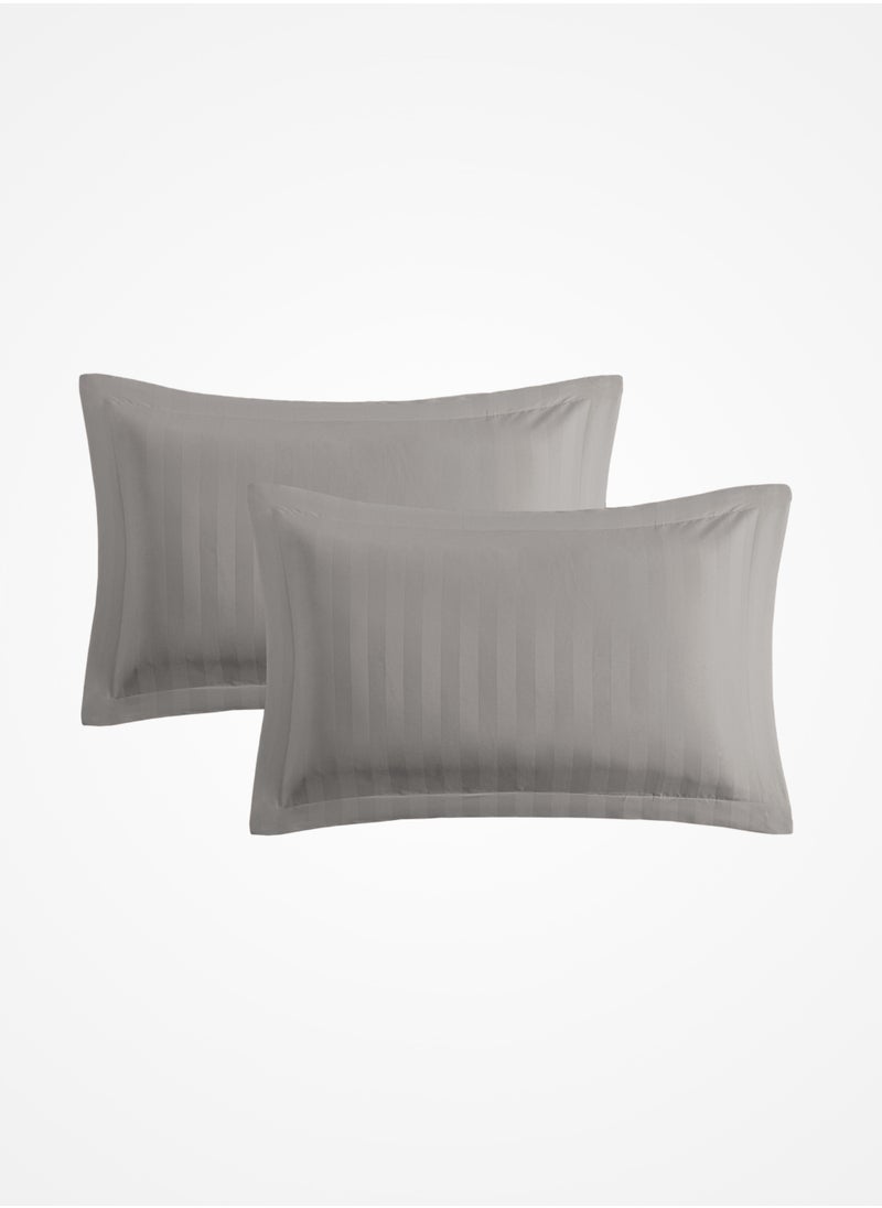 Master Home Textile MicrofiberHotel Duvet Cover Sets, Fits 120 cm x 200 cm Size Bed, 4 Pcs Single Size, Hotel Stripe Pattern  - Image 3