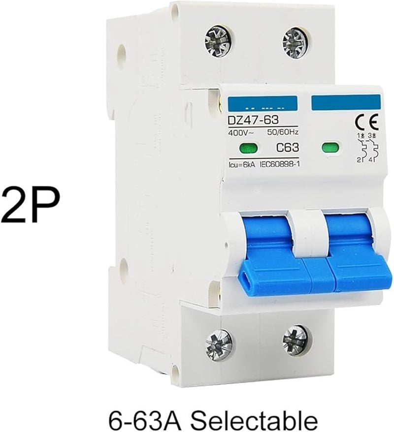 3P 63A AC Type 2 MCB قاطع دائرة 6A 16A 20A 25A 32A 230V 400V واقي من زيادة التحميل والدائرة القصيرة - Image 5