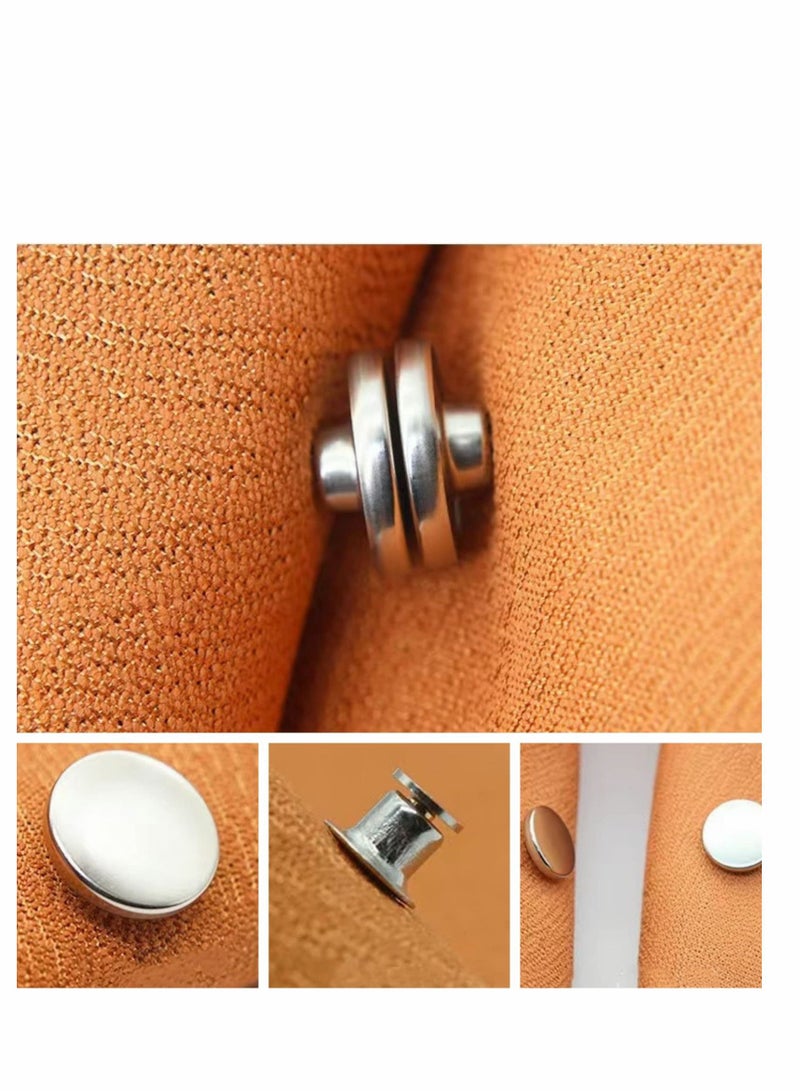 Excefore 8 Pairs Curtain Magnets Closure with Tack Curtain Weights Magnets Button Curtain Magnetic Holdback Button to Prevent Light from Leaking & Curtains from Being Blown Around - Image 3