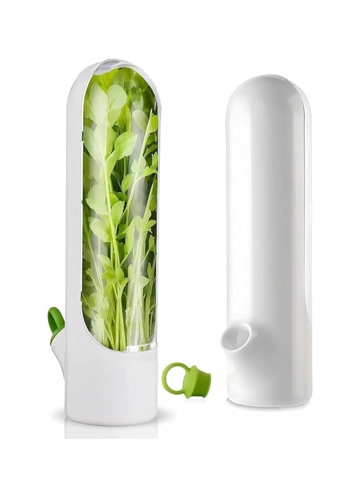 Herb Preserver Capsule for Refrigerator, Fresh Herb Preserver for Coriander, Mint, Parsley, Dill, Keeps Vegetables Fresh 1 Pack - 264 - Image 1