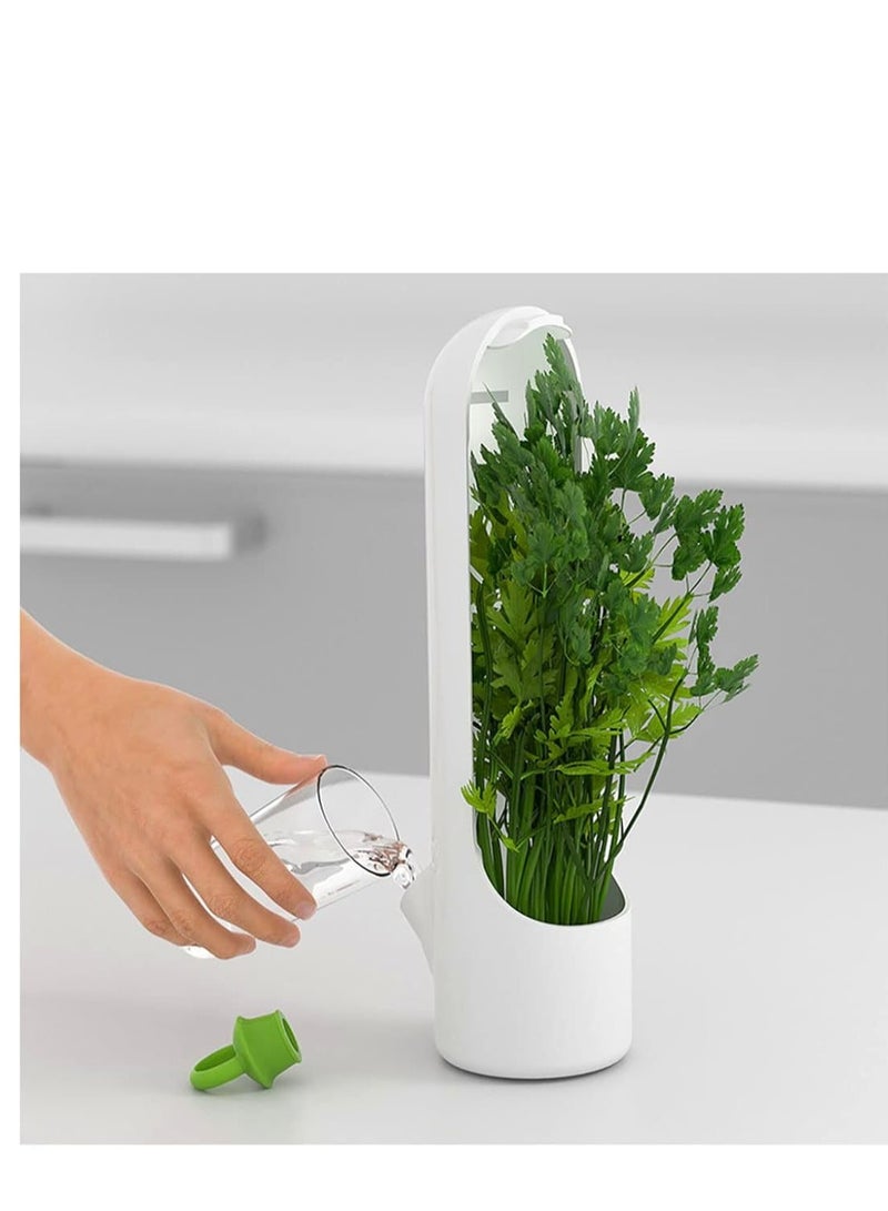 Herb Preserver Capsule for Refrigerator, Fresh Herb Preserver for Coriander, Mint, Parsley, Dill, Keeps Vegetables Fresh 1 Pack - 264 - Image 3