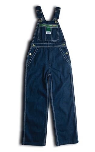 Liberty Youth Denim Bib Overall, Rigid Blue, 8 - Image 3