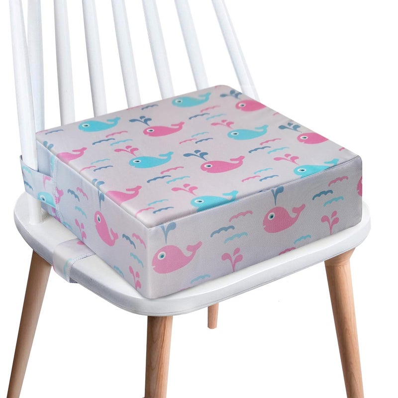 yeroly Toddler Booster Seat for Dining Table4 Inches Washable Double Safer Straps NonSlip Bottom Booster Seat Dining for Kids Portable Travel High Density Sponge Detachable Increasing Cushion for Child - Image 2