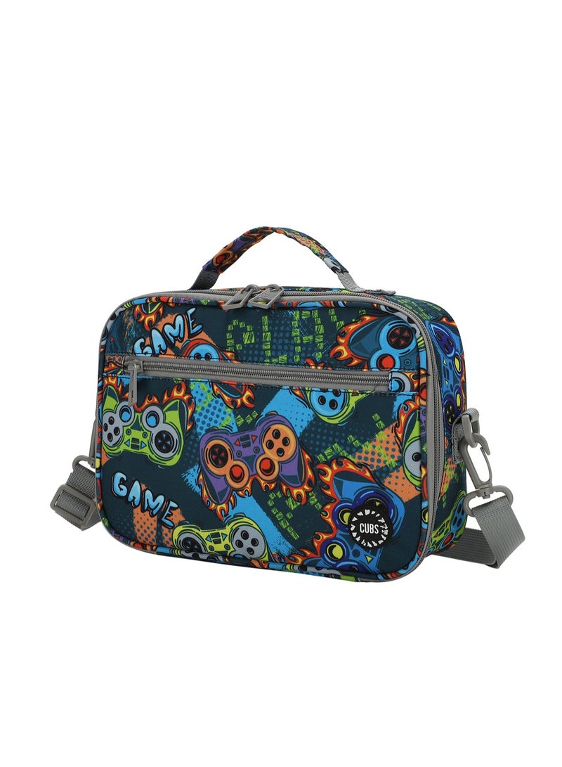 CUBS Printed Waterproof lunch bag with removable shoulder strap carrying your favorite meals to school, work or while traveling - Image 2