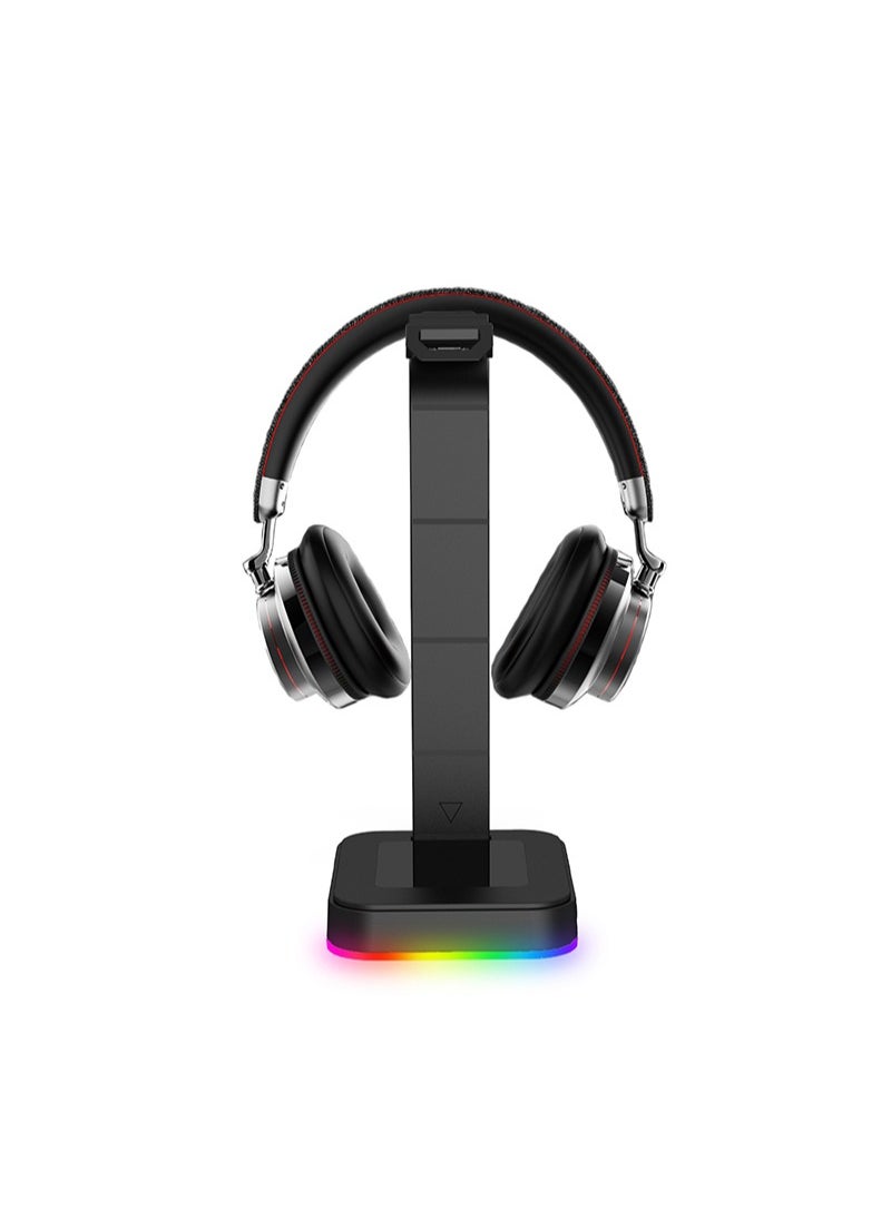 Flash Hawk RGB Light Gaming Headset Stand with Dual USB Ports  - Image 1