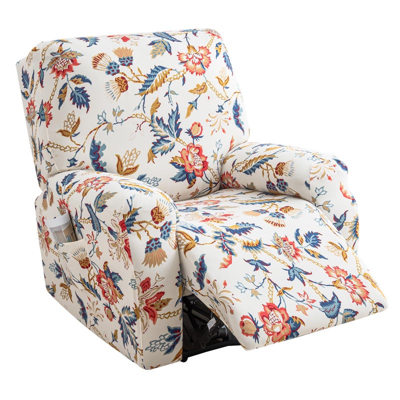 NILUOH Recliner Covers 4 Pieces Stretch Lazy Boy Recliner Chair Covers That Stay in Place, Covers for Electric Power Lift Reclining Chair, Washable Furniture Protector for Pet, Kids, Living Room - Image 1