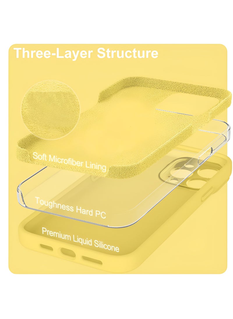 Houmt iPhone 14 Pro Case 6.1 Inch with 2Pack Screen Protector Soft Liquid Silicone Cover - Slim Fit Camera Protective Phone Case for Apple iPhone 14 Pro - Image 4