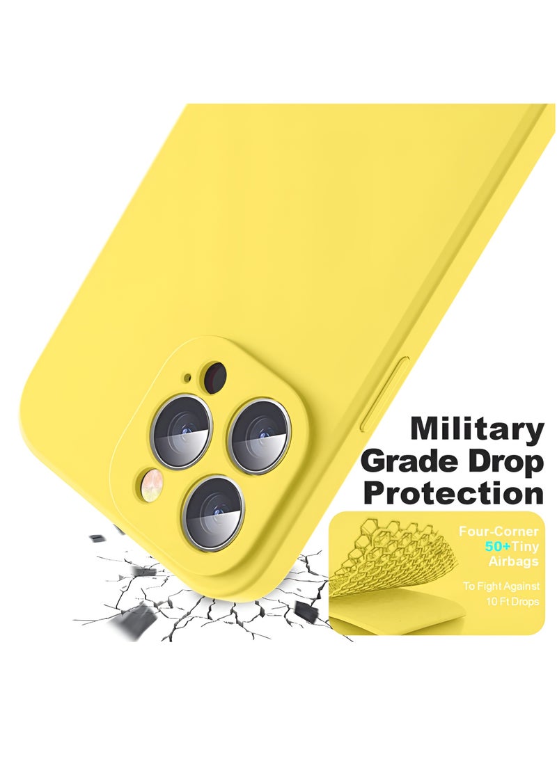 Houmt iPhone 14 Pro Case 6.1 Inch with 2Pack Screen Protector Soft Liquid Silicone Cover - Slim Fit Camera Protective Phone Case for Apple iPhone 14 Pro - Image 3