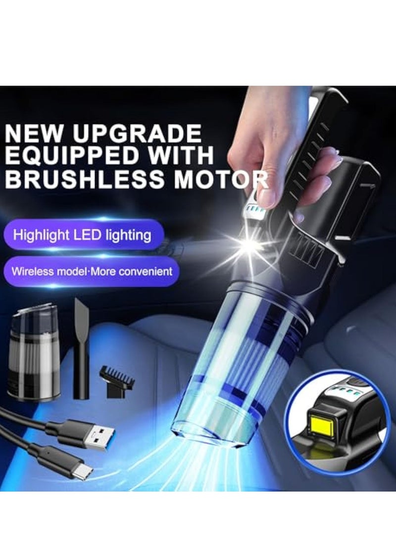 KASTWAVE Cordless Cleaner Vacuum, Handheld Vacuum Cordless, Cordless Vacuum Cleaner Lightweight Low-Noise, Handheld Vacuum 125ml Upgraded High Power, Mini Car Vacuum Cleaner for Home/Car/Pet hair/Dust with Led - Image 5