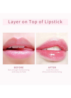 Marine Forest Pudaier Hydrating Lip Oil, Fruit Extract Lip Oil Tinted For Dry Lip And Lip Care, Shiny And Moisturizing Transparent Lip Oil Gloss (Orange)  - Image 3