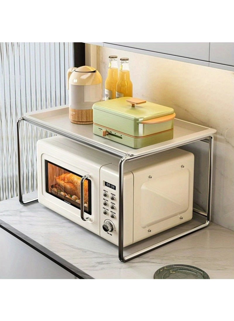 Arabest Detachable Carbon Steel Storage Rack for Kitchen Countertop – Space-Saving Microwave & Oven Stand with Sturdy Metal Frame, Perfect for Organizing Cookware and Utensils, Kitchen Storage Rack (Green)  - Image 3