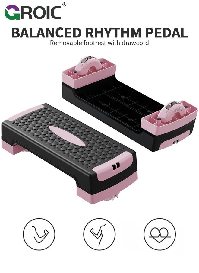 GROIC - 4-In-1 Aerobic Balance Board and Step Up Exercise Platform - Adjustable Multifunctional Balance Board Slant Board, Steppers for Exercise - Home Workout Non Slip Stepper Platform For Balance - Image 1