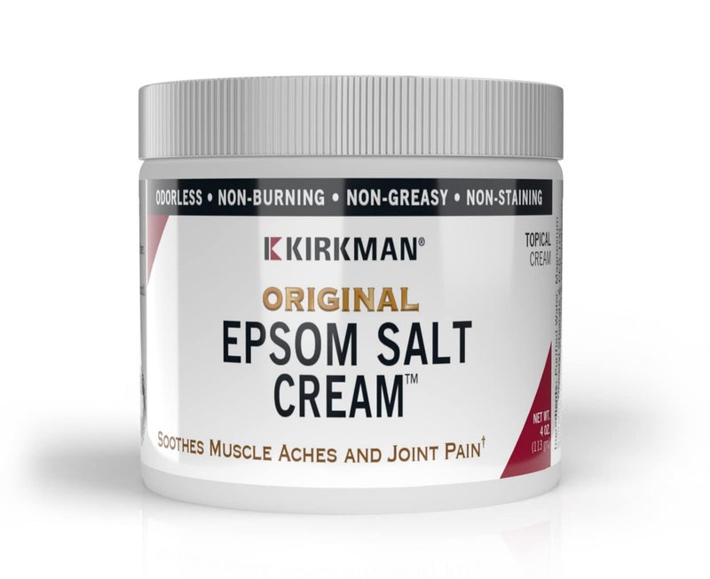 Kirkman - Epsom Salt Cream - 4oz Cream - Gluten Free - Casein Free - Image 1