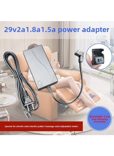 Applicable To The Family Chivas First Class Electric Massage Sofa 29V1.8A2A Power Cord Adapter Charger-Color:B/Enhanced 29V1.8A (Universal 1.5A) Power Bus 2.3 M Long