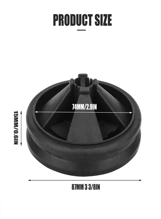 Mellbree Garbage Disposal Splash Guards, 3 3/8" EPDM Rubber Drain Insert for InSinkErator Evolution Series 2024 Upgraded Rubber QCB-AM Sink Disposal Splash Guard（2-Pack） - Image 2