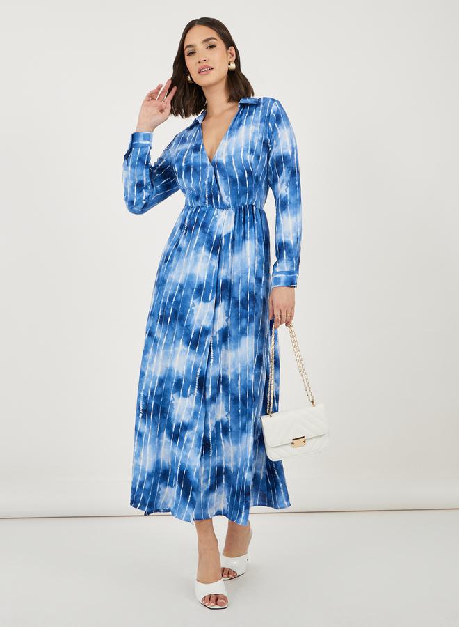 Styli Tie Dye Midi Dress  - Image 1