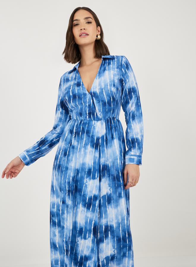 Styli Tie Dye Midi Dress  - Image 5