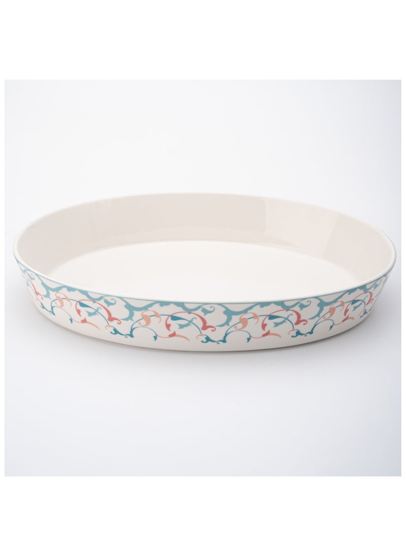Rosa By Fathy Mahmoud Rosa / Porcelain ( Golden Decorations Minaret/Crescent Serving Plate ) 