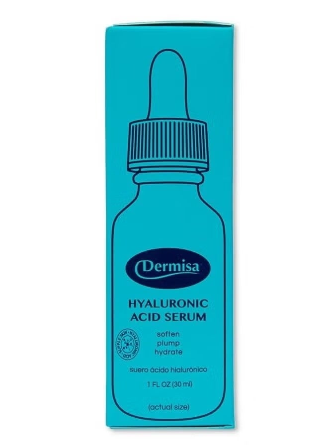 DERMISA Hyaluronic Acid Face Serum 1% Pure Hyaluronic Acid, Vitamin B5, Beta-Glucan | Intense Moisturizer For All Skin Types | Paraben & Fragrance-Free - Image 3
