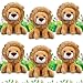 Blueweenly 6 Pieces Lion Plush Set 6 Inches Cuddly Lion Stuffed Animal Soft Cuddly Plushie for Boys Girls Birthday Favors Gifts Forest Decor Classroom Prizes - Image 2