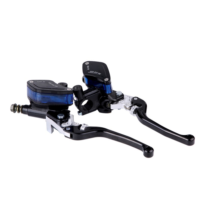 Pair of 22mm CNC Motorcycle Hydraulic Brake Pump Clutch Master Cylinder Lever Adjustable Black - Image 5