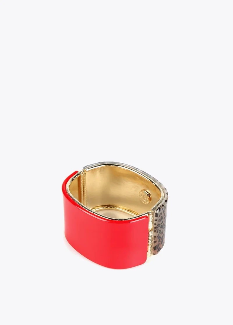 Lola Casademunt Contrast Animal Print Bracelet