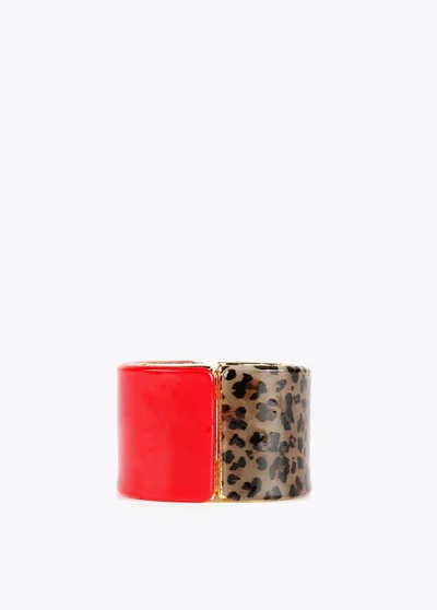 Lola Casademunt Contrast Animal Print Bracelet