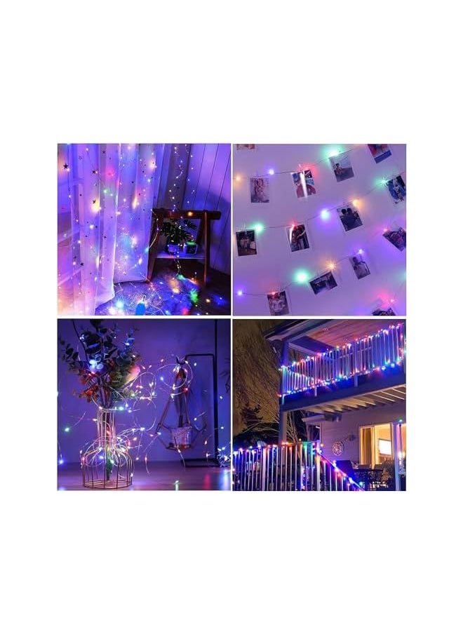 The Bros 2 Pack 20M 200LED Firefly String Lights Garden Home Party Wedding Festival Decorations Crafting Battery Operated Lights (Multi Colour/Battery/Remote)  - Image 4