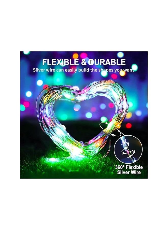 The Bros 2 Pack 20M 200LED Firefly String Lights Garden Home Party Wedding Festival Decorations Crafting Battery Operated Lights (Multi Colour/Battery/Remote)  - Image 5