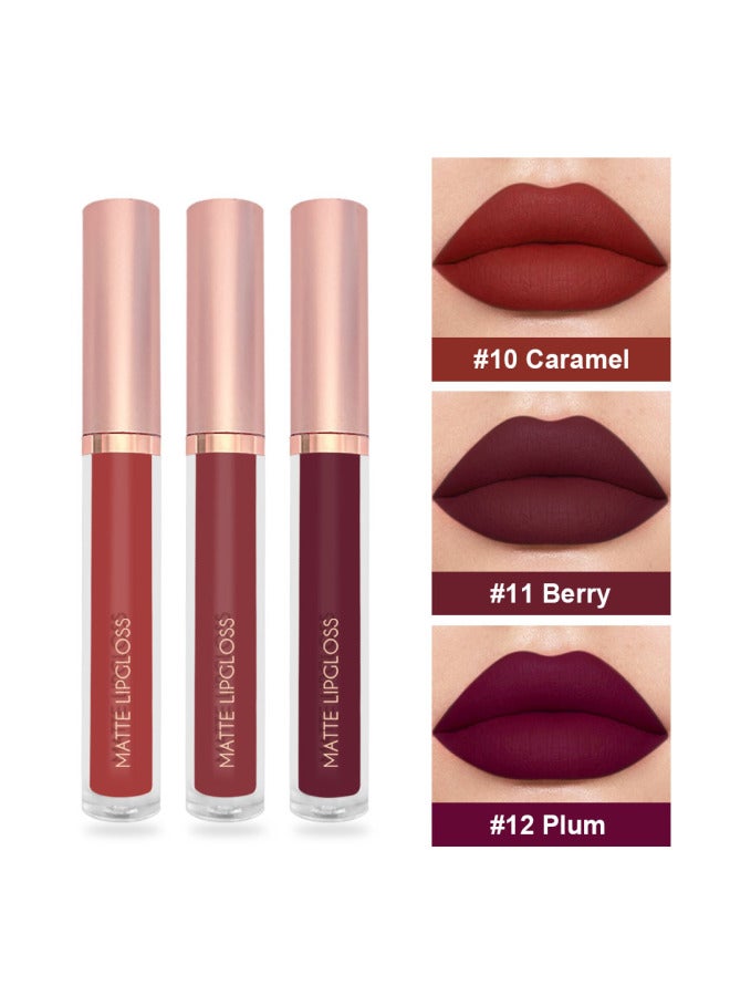 Makeup Lipgloss Private Label Lip Gloss 3 Lipstick Brown - Image 4