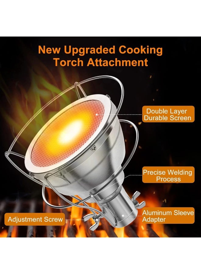 OGERY Cooking Torch Attachment, Pro Grade Chef Kitchen Food Culinary Propane Torch Flamethrower, Outdoor Searing Blow Torch Handheld Broiler for Sous Vide Grilling, Desserts  - Image 2