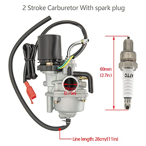 CMOOD 2 Stroke Carburetor Carb Compatible For Dinli 50cc 70cc 90cc 100cc 110cc ATV Quad Carb, For Dino Jp Beast Helix DL603 With 38mm Air Filter - Image 3