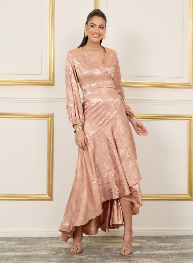 Styli Floral Satin Dress  - Image 1
