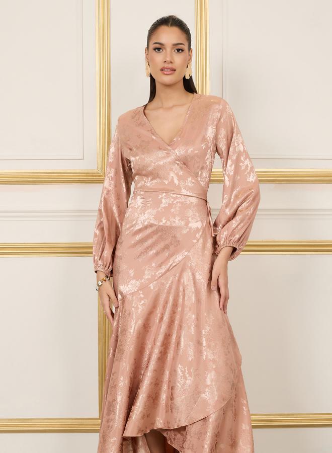 Styli Floral Satin Dress  - Image 2